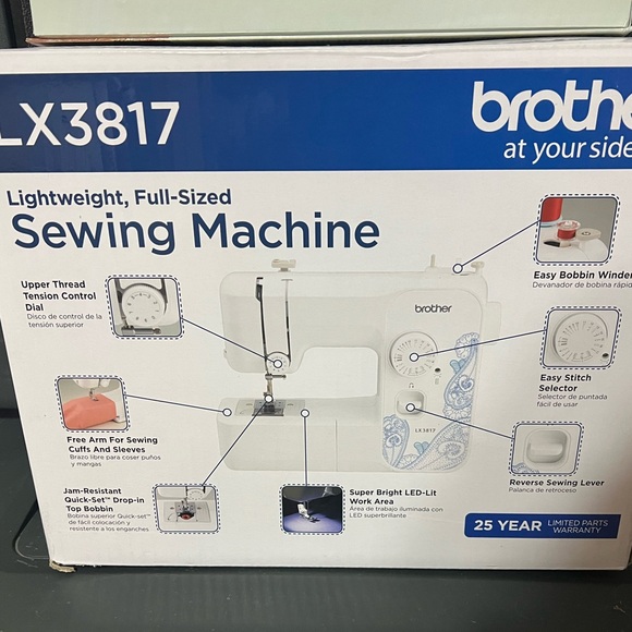 Brother LX3817 17-Stitch Full-size Sewing Machine - (LX3817) With Walking Foot - Picture 5 of 5